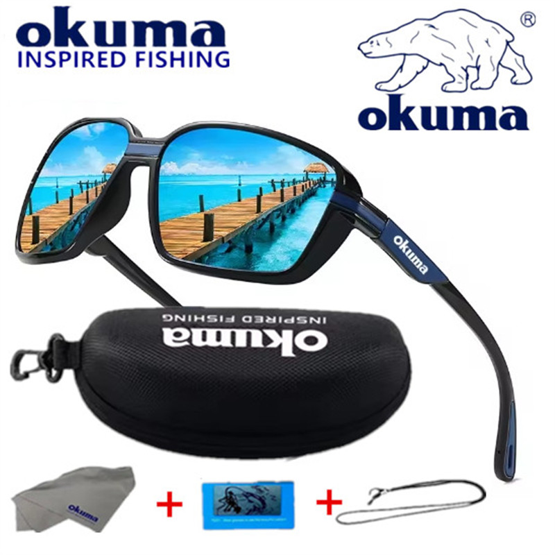 Surf Reel - Okulary przeciwsłoneczne OKUMA, modne, męskie i