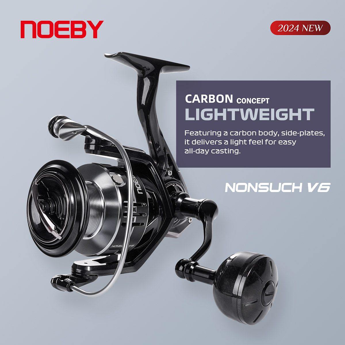 Surf Reel - Kołowrotek wędkarski Noeby Carbon Spinning 2500