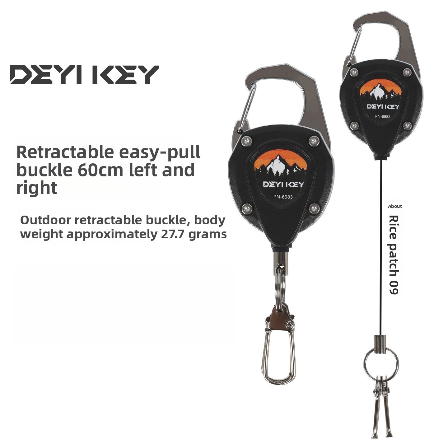 Reel Repair Kit - Wytrzymały zwijany brelok do kluczy z