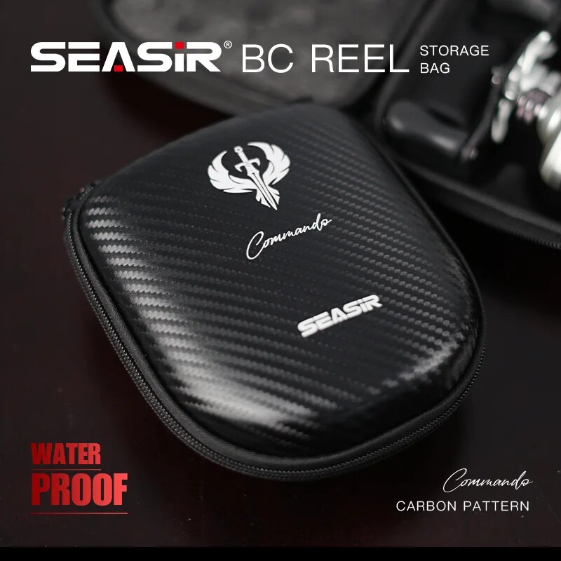 Spincast Reel - SEASIR Commando Carbon Fiber Pattern Baitcasting