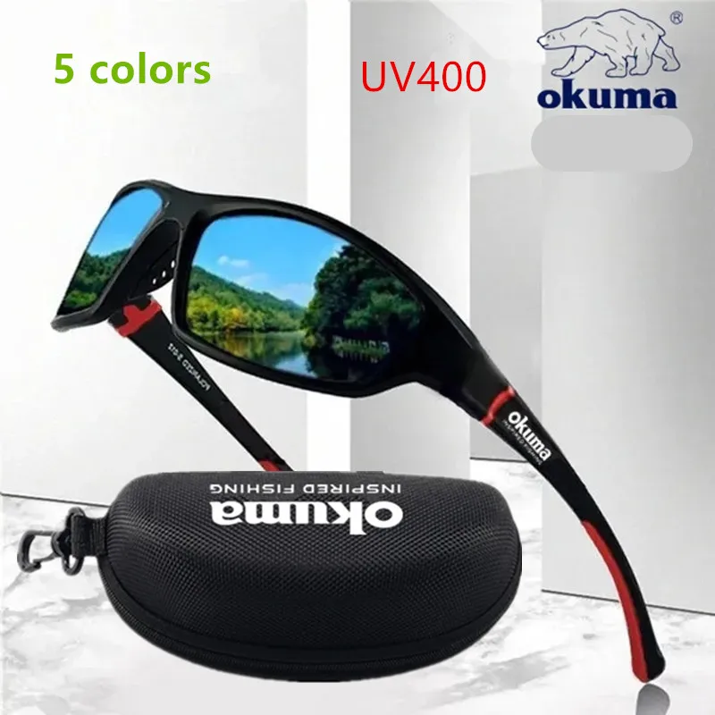 Surf Reel - Okuma UV400 wędkarskie okulary przeciwsłoneczne męskie