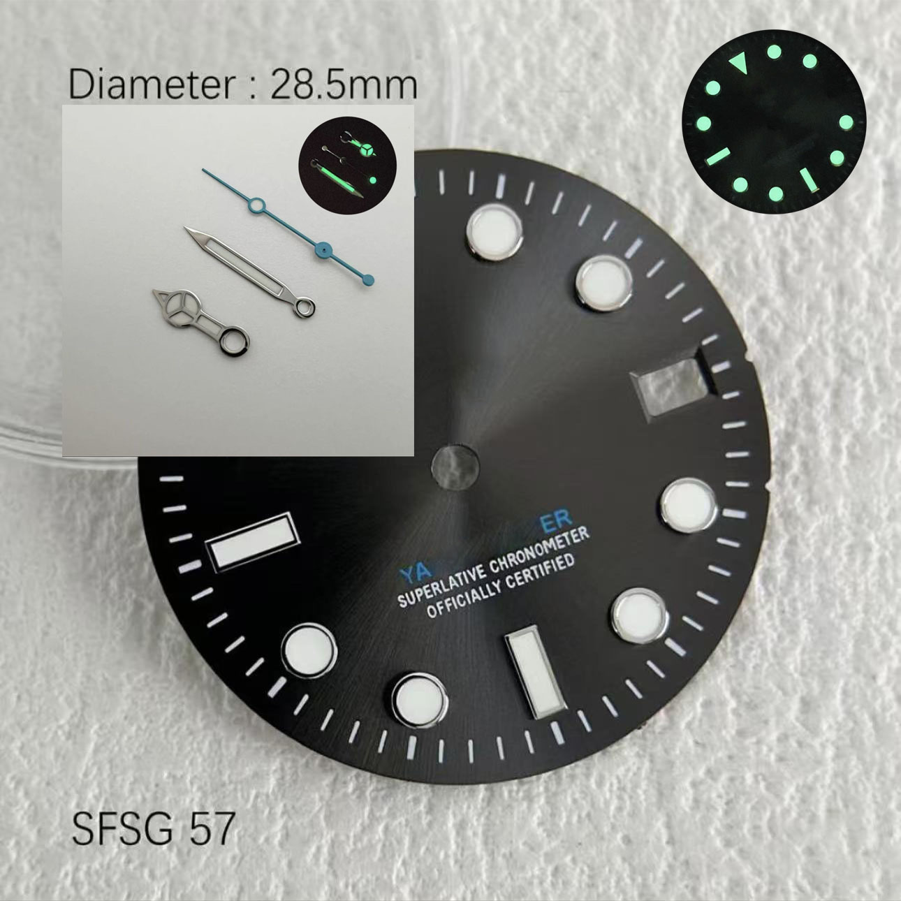 Gorący SUB 28.5mm NH35 Zielona – Reel Case recenzja i cena