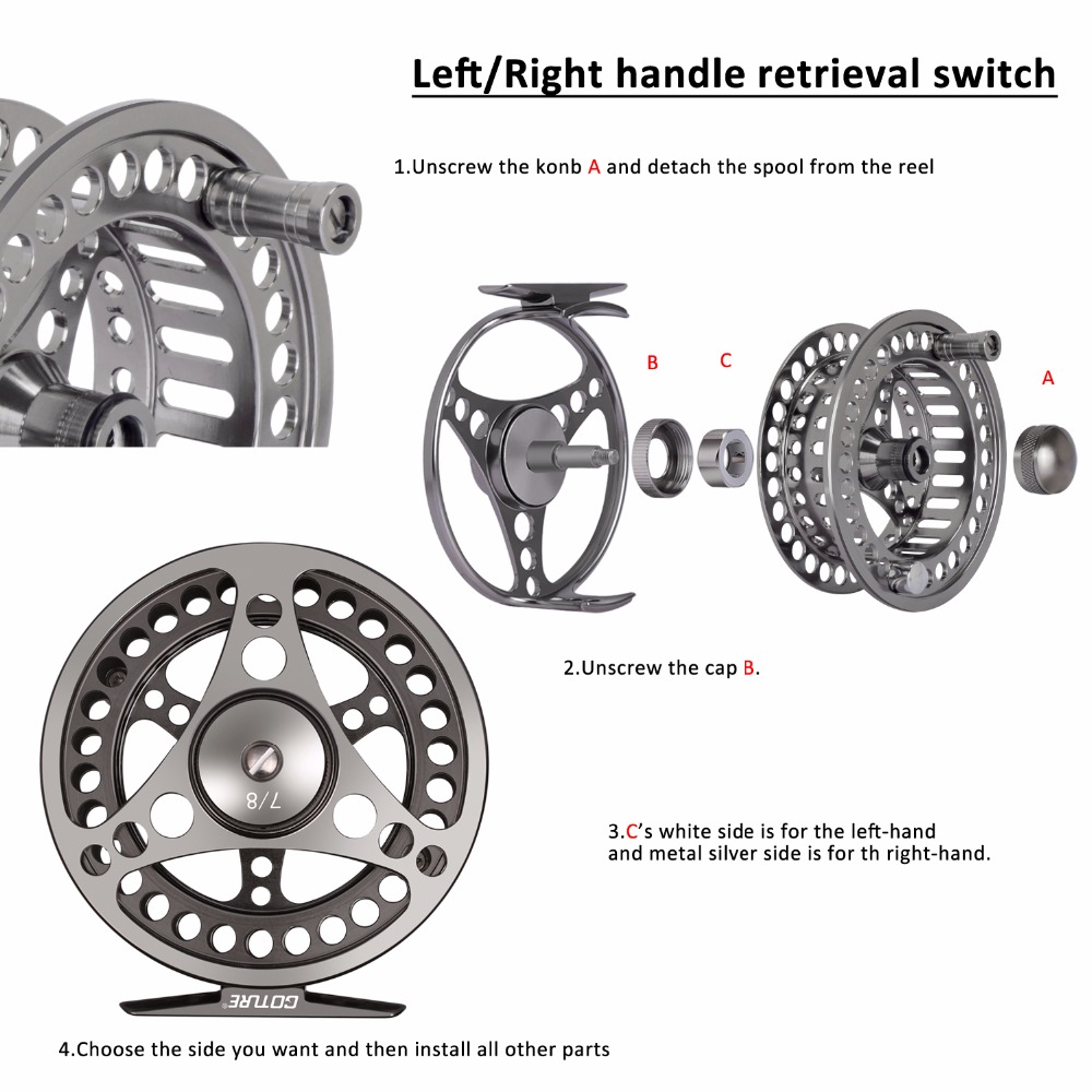 Kołowrotek muchowy Goture 3/4  – Reel Spare Spool recenzja i cena